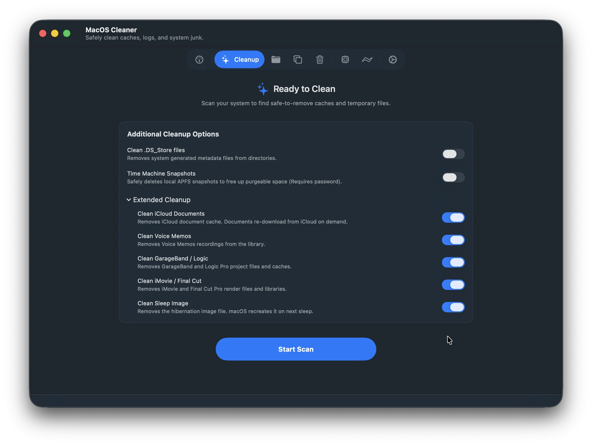 Cleanup Page