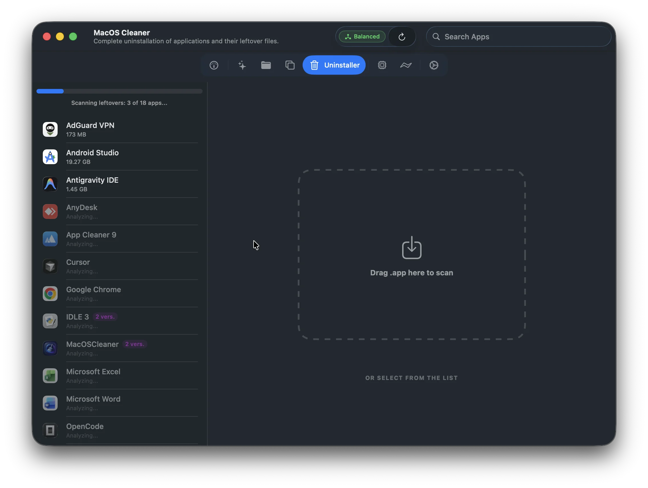 Uninstaller Scan