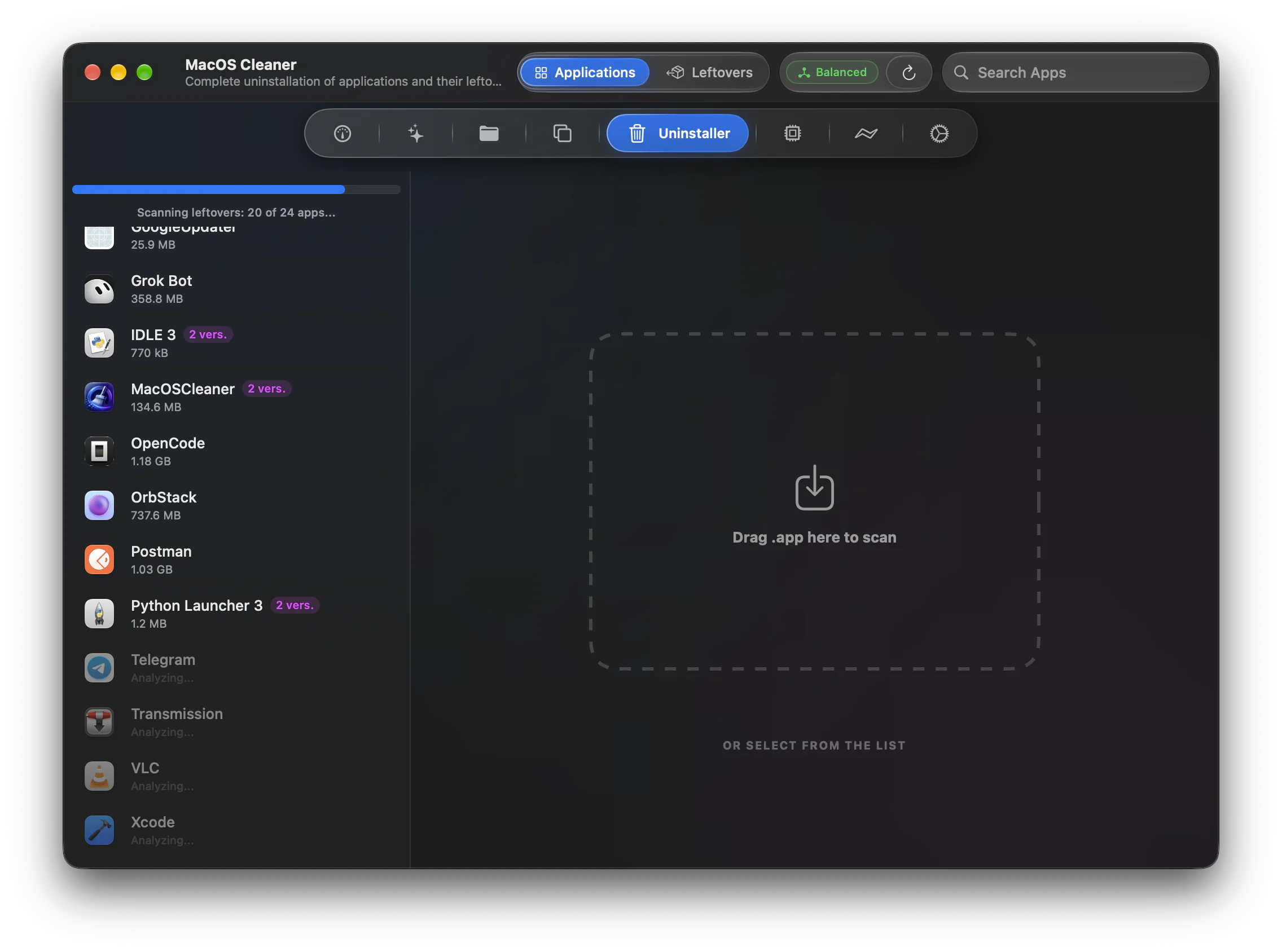 Uninstaller Scan